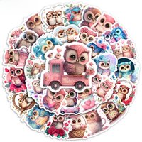 AliExpress Kawaii Aesthetic Owls Stickers Cartoon Animals DIY Toys Skateboard Laptop Cup Bike Motorcycle Phone Luggage Kids PVC Waterproof
