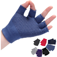AliExpress HVATILAW Pure cotton yoga gloves women outdoor sports half-finger fitness cycling non-slip fingerless gloves B53