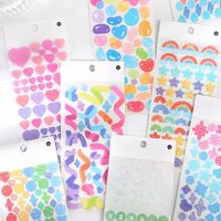 1 pcs Color fantasy series Decorative PVC laser Stickers Scrapbooking Stick Label Diary Stationery Album rainbow ribbon sticker