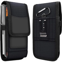 Mobile Phone Waist Bag Men Women Small Nylon Cell Phone Holster Storage Waist Fanny Pack Purse with Belt Loop Bum Bag 4 Size