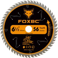 FOXBC 165mm Carbide-Tipped Track Saw Blade 20mm for Makita B-07353 Wen CT1065 Replacement for Makita B-5734 1pcs
