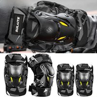 Fashion Motorcycle Kneepad Fluorescence Moto Elbow Knee Pads Motocross Racing Protective Gear Protector Guards Kit Accessories