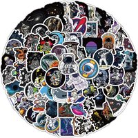 AliExpress NONE 100PCS Outer Space Astronauts NASA Graffiti Stickers for Helmet Bicycle Hand Account Pencil Case Decals