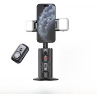 P02 Desktop Phone Stand Automatic Face Tracking 360 ° Rotation for iPhone 16 15 Samsung S23 Xiaomi Handheld Gimbal Selfie Stick