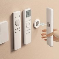 Magnetic Remote Holder No drill, easy paste mount Firm magnetic grip Neat storage, no lost remotes