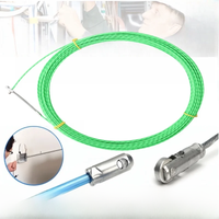 Universal Wire Threading Device 5-30M Spring Rope Pulling Device With Pulley Fish Tape Wire Puller Through Wall Wire Threader