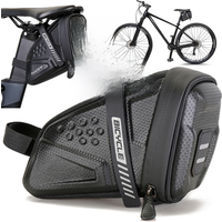 AliExpress 1L Bicycle Saddle Bag EVA Hard Shell Bike Seat Bag Large Capacity Refletive Cycling Seat Tail Rear Pouch Cycling Accessories