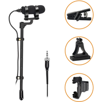 FREEBOSS 3.5mm with Nut Saxophone Mic Condencer Hypercardioid Music Instrument Wired Microphone for Trumpet Violin IM-22-L4