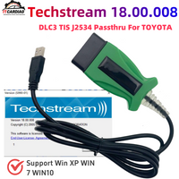 DLC3 Techstream V18.00.008 for Toyota 2 TIS V165 J2534 Passthru OBD2 OBDII Auto Car Diagnostic Cable Scanner Till 2023 Years