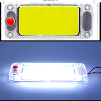 2PC White LED 108 SMD Led 12v 24v Panel Dome Lamp Auto Car Interior Reading Plate Light Roof Ceiling Interior Wired Lamp switch