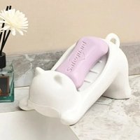 Bathroom Soap Box Cartoon Cat Plastic Soap cases Creative turtle Soap Dish Storage Plate Drain Holder Bathroom Accessories