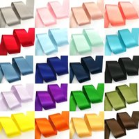 (9Meters) 25/38/50mm Double Sided Satin Ribbon High Quality 100% Polyester Double Face Ribbon Bows Making Ribbon 1"/1.5"/2"