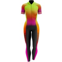 AliExpress VEZZO Vezzo Women's Cycling Jumpsuit Short Sleeve Long Pants Female Bike Clothes Little Monkey For Cyclist Summer Triathlon Equipment