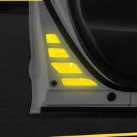 For Toyota RAV4 2019 2021 car door reflective sticker car door safety warning Car door OPEN reflective decorative 10 pics