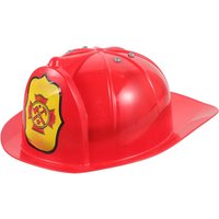 Plastic Kids Firefighter Hat Children Fireman Costume Prop Party Favor Birthday Event Realistic Role Play Halloween