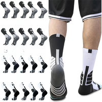 AliExpress NONE Sports Basketball Socks Professional 1pc Football Sock Men's Cycling Soccer Socks Running Sock Calcetines Customized Number 0-9