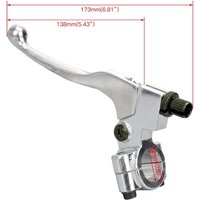 Suitable For 50-125CC Pit Dirt Bike 22mm 7/8'' Motorbike Aluminum Adjustable Brake Clutch Lever Handle Perch Accessories