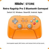 8BitDo Pro 3 Bluetooth Controller for Switch Windows Apple TMR Joysticks Switchable Triggers Swappable Buttons 2.4G USB Android