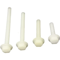 Haoye 10Pcs M6 Metric Threaded Nylon L30-75MM Threaded Nylon Plastic Thumb Screw Bolt Screw For RC Airplane Replacement Toys DIY