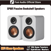 Fosi Audio SP601 Passive Regallautsprecher aus Holz, 160W Studiomonitor-Lautsprecher für TV, Computer, Desktop, HiFi, Heimkino