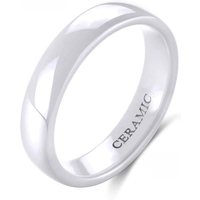 Tigrade 2/4/6mm White Ceramic Ring Black Wedding Engagement Band Men Women Rings Minimalist Fashion Special Anillos Gentle