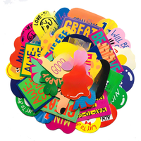 AliExpress Hizxj 38pcs/Pack Colored Letters English Stickers Waterproof Skateboard Motorcycle Guitar Luggage Laptop Bicycle Sticker