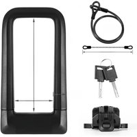 AliExpress West Biking WEST BIKING Anti-theft Bicycle U Lock Set Anti-12 Tons Hydraulic Shear Safety Cable Padlock Motorcycle Scooter Bike Accessories