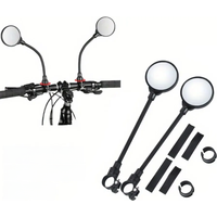 AliExpress NONE 2PCS Bike Mirror Bike Handlebar Rearview Mirror Rotatable And Adjustable Wide Angle Rear View Shockproof Convex Mirror Universal