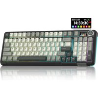 SOLAKAKA A99 Pro Mechanical Keyboard with LCD Screen Metal Knob Wireless Gaming Keyboard Hot Swappable Creamy Keyboard