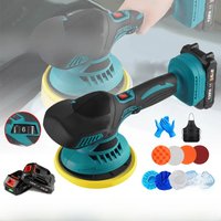 6-Inch Lithium Battery Polishing Machine, Car Beauty Salon Wax Repair Scratch Grinding Machine Electric Sanding Machine 광택기 샌딩기