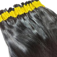 Wholesale Human Hair For Braiding Straight Indian Hair Vendor Virgin Bundles No weft Natural Hair Bulk 100% Human Hair Extension