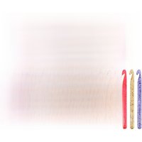 12/15/18/20/25 mm Transparent Crystal Crochet Hooks Set Weave Sewing Tools Embroidery Needles Big Knitting Needles