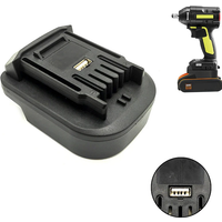 Battery Adapter Converter for Worx 4Pin Orange To Worx 5 Pin Green 20V Li-ion Battery Adapter Replacement Power Tool Use