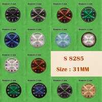 31mm S-8285 Dial crystal dial Or Diamond dial No Luminous Suitable for 8285 Movement Watch Modification Accessories