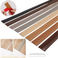 5cm PVC Wood Floor Transition Strip Edge Closing Strip Self-adhesive Seam Strip Flat Buckle Dge Pressing Threshold strip