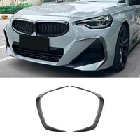 Car Front Bumper Splitter Fog Lamp Side Spoiler Air Vent Wind Knife Body Kits For BMW 2 Series Coupe G42 M Sport 2022 2023 2024