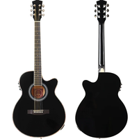 Folk Guitar Electric Acoustic Guitar Thin Body Guitar Folk Electric Guitar 40inch Acoustic Electric Guitar Free Bag Accessory