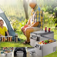 Portable Car Refrigerator 12v 24 Volt Car Refrigerator Fridge Dual Zone Freezer Compressor Cooler for Home Outdoors Camping