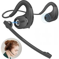 Wireless Bluetooth Headsets with Microphone Wireless Headphones Detachable Mute Button Open Ear Bluetooth Earphones