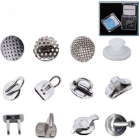 Dentst 50pcs Orthodontics Dental Direct Bond Eyelet Ceramic Lingual Button Tongue Tamer Bite Opener Traction Hook Crimpable Hook