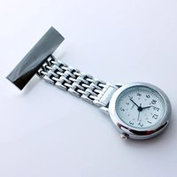 New Nurses Watches Doctor Portable Fob Watch Brooches Stainless Steel Batteries Medical Nurse Watch Quartz with Pin