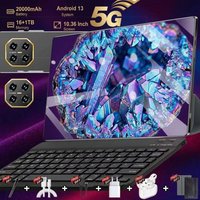 New 10.36 Inch Global Version Business Tablet 14 Core 16GB+1TB 20000mAh 5G WiFi Android 13 16+32MP Camera Bluetooth Tablet
