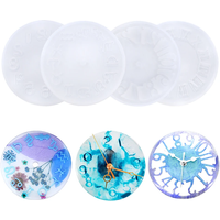 10cm 15cm Silicone Clock Mold Clock Resin Silicone Mould Casting Tools Handmade Jewelry Making Tool DIY Crafts Epoxy Resin Molds