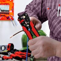 Wire Crimping Tool – Electrical Crimping Tool Set-Adjusting PVC Handle Crimping Wire Tool for 0.5-6mm AWG Wire