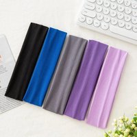 5PCS Outdoor Sports Headband Wholesale Fitness Hairbands Woman Hair Wrap Brace Elastic Cycling Yoga Running Exercising Sweatband