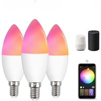 WiFi Zigbee E14 Led Light Bulbs RGBCW Smart Candle Led Lamp Works With Alexa Google Home Yandex Alice Smartthing Home Assistant