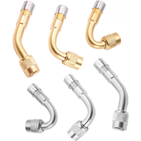 AliExpress NONE 2Pcs Motorcycle 45 90 135 Degree Angle Bent Valve Adaptor Tyre Tube Valve Extension Adapter for Truck Car Moto Bike