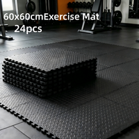 60x60cm EVA Foam Puzzle Mats, Interlocking Non-slip Gym Floor Tiles, Thick Shockproof, Anti-Slip Waterproof, for Home Gym, Yoga, Pilates, Fitness Equipment, Kids Playroom, Garage, Indoor Outdoor