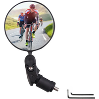 AliExpress 1PCS Universal Bicycle Rearview Mirror Adjustable Rotate Wide Angle Cycling Handlebar Rear View Mirrors for MTB Road Accessories