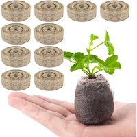 10 Peat Pellets 30mm Soil Seeds Starting Soil Pellet Fiber Soil Indoor Seed Starter Kit For Garden Or Planter Pot Grow Herb
